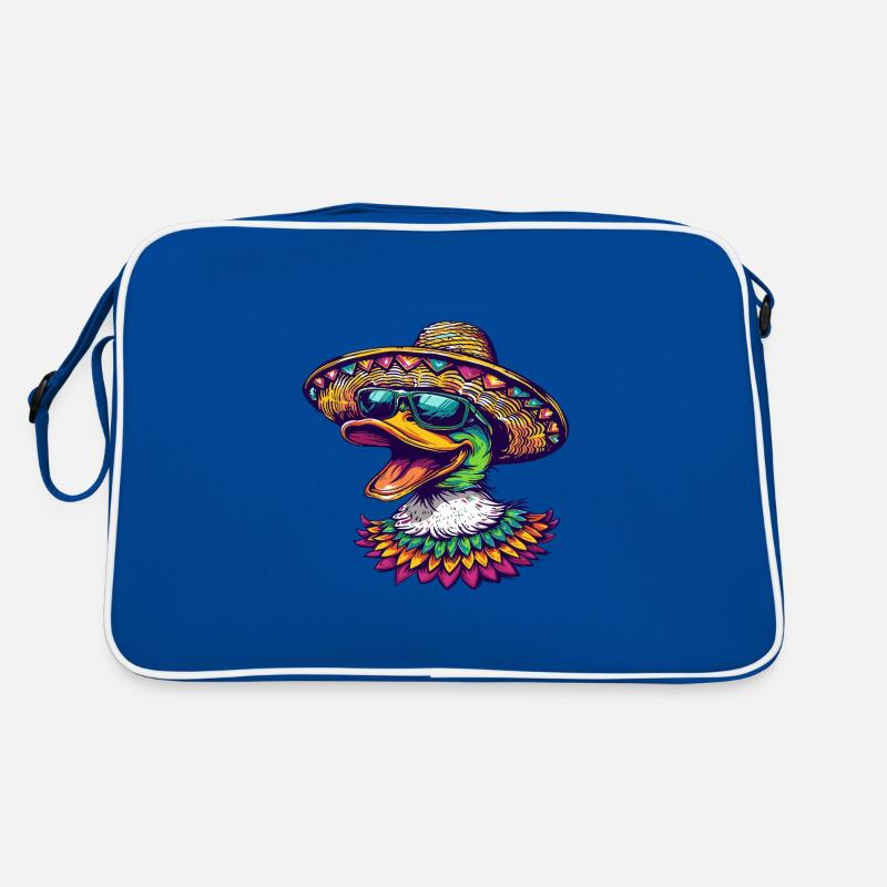 Duck Funny Sombrero Retro Bag