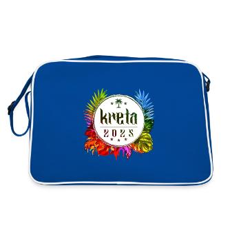 Crète 2025 Coloré - Sac Retro - bleu/blanc - Dos