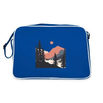 The Geometry of Sunrise - Retro Bag - blue/white - Back
