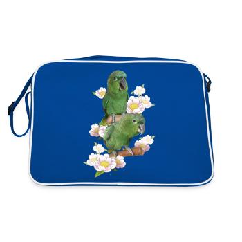 The farinous parrot - Retro Bag - blue/white - Back