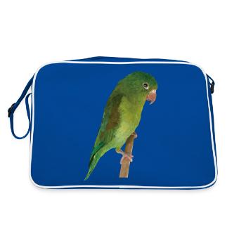 La Perruche bronzée - Sac Retro - bleu/blanc - Dos