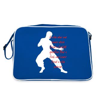 Bruce Lee - le mythe - Sac Retro - bleu/blanc - Dos