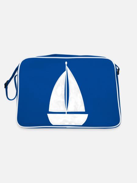 Voilier, Voilier, - Sac Retro - bleu/blanc - Dos