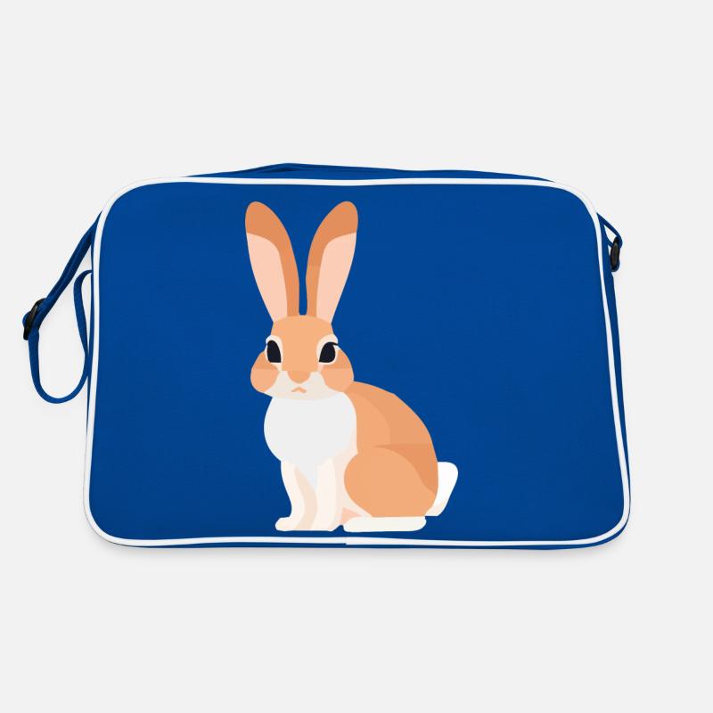 Bunny rabbit with big ears at Easter Retro Bag