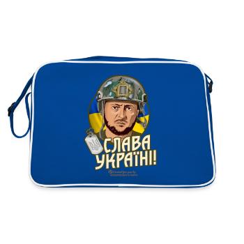 Slava Ukrayini - Retro Bag - blue/white - Back