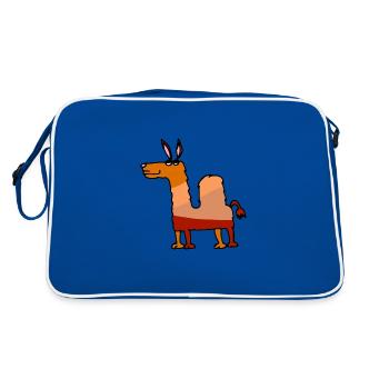 Tod le dromadaire - Sac Retro - bleu/blanc - Dos