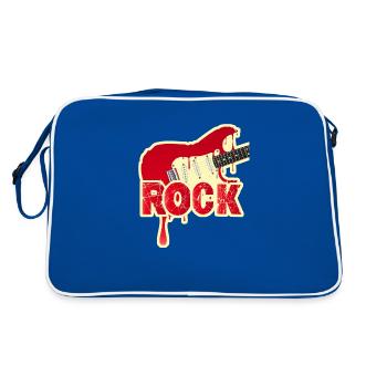 Melting Electric Rock Guitar - Retro Bag - blue/white - Back