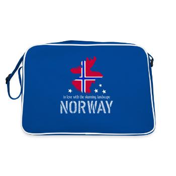 Norway Elche - Retro Bag - blue/white - Back