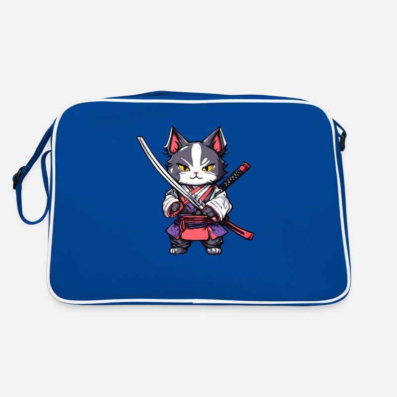 Samurai Cat #20 Retro Bag