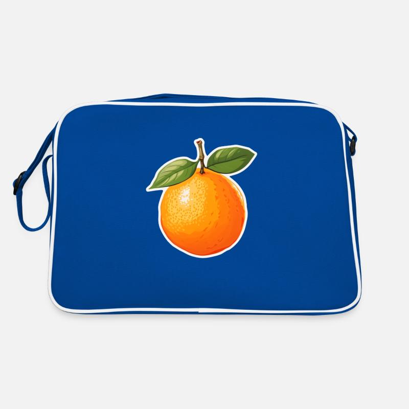 Orange oder Apfelsine Retro Tasche