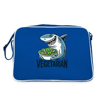 Requin végétarien - Sac Retro - bleu/blanc - Dos