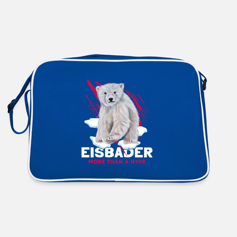 Eisbader coolest Eisbär Kneipp Winterschwimmen Retro Tasche