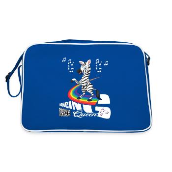 Danser Zèbre Danser Danser Arc-en-ciel « danser » - Sac Retro - bleu/blanc - Dos