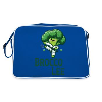 Maître d’arts martiaux Broccoli Brocco Lee - Sac Retro - bleu/blanc - Dos