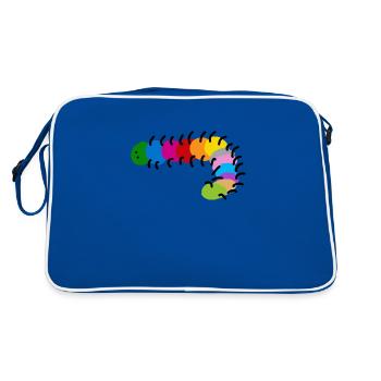 Mille images coloréesImage5 - Sac Retro - bleu/blanc - Dos
