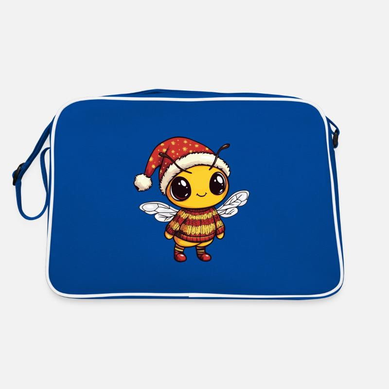 Bee Christmas Comic Retro Bag