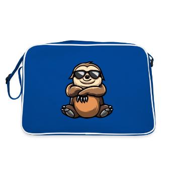 Animal paresseux - Sac Retro - bleu/blanc - Dos