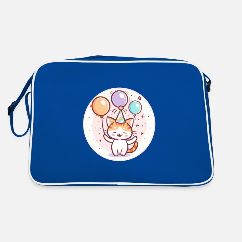 Bande dessinée d’anniversaire de chat Sac Retro