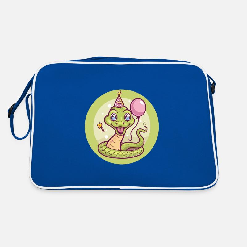 Schlange Kobra Geburtstag Comic Retro Tasche