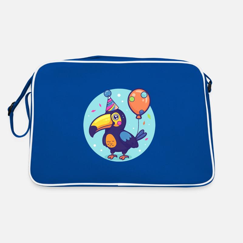 Tukan Vogel Geburtstag Comic Retro Tasche