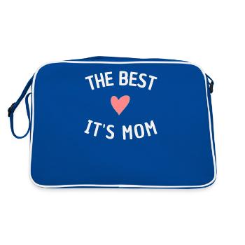 Die beste Mutter 2 - Retro Tasche - Blau/Weiß - Hinten