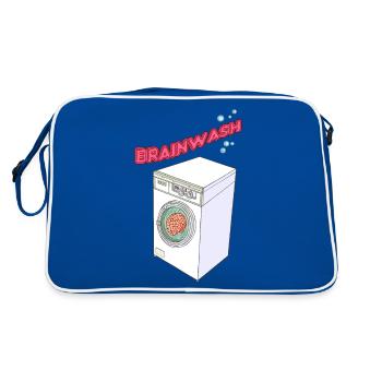 LAVER - Sac Retro - bleu/blanc - Dos