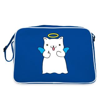 Mischievous angel - Retro Bag - blue/white - Back