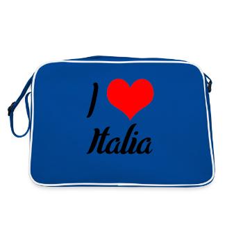 I love Italia - Sac Retro - bleu/blanc - Dos