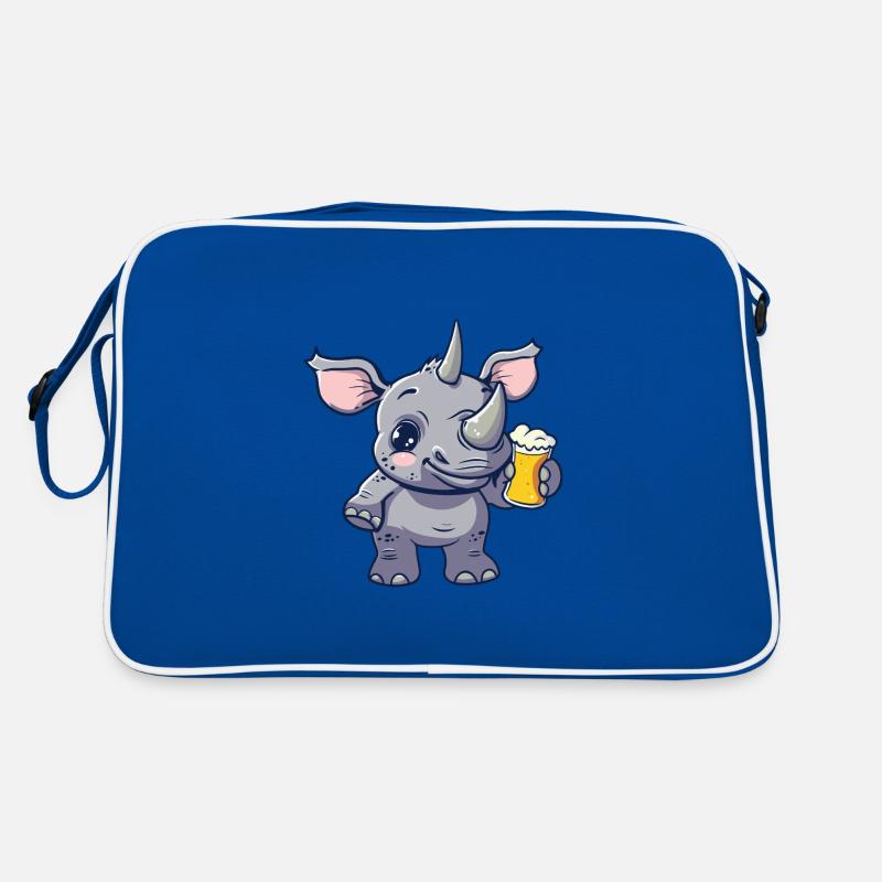 Nashorn Bier Comic Party Retro Tasche