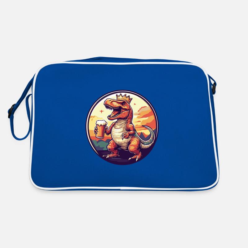 Dinosaurier T-Rex Bier Comic Retro Tasche
