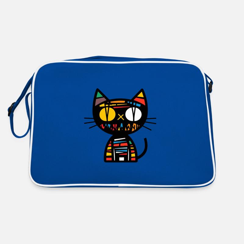Chat Halloween Bande dessinée Drôle Sac Retro