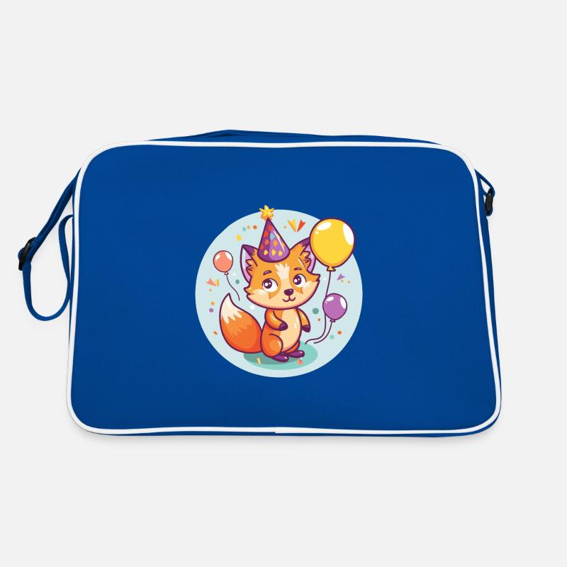 Fuchs Geburtstag Comic Retro Tasche