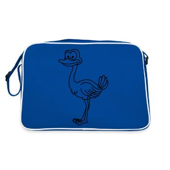 Strauss Comic Animal - Sac Retro - bleu/blanc - Dos