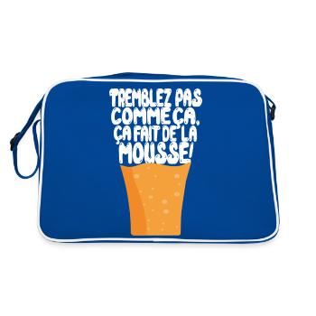 bière mousse 7ème compagnie - Sac Retro - bleu/blanc - Dos