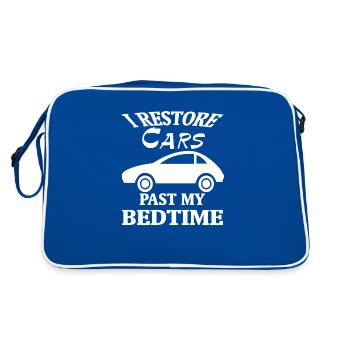 Car car - Retro Bag - blue/white - Back