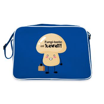 Champignons tastiques et kawaii - Sac Retro - bleu/blanc - Dos