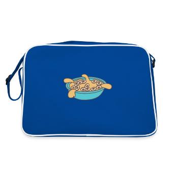 Breakfast honey - Retro Bag - blue/white - Back