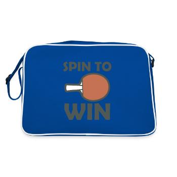 Table tennis racket Spin to Win - Retro Bag - blue/white - Back