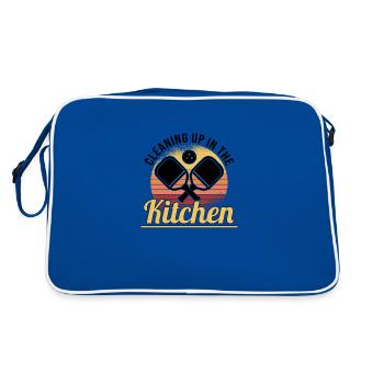 Pickleball Retro Love Dinking Pickleball Player - Retro Bag - blue/white - Back