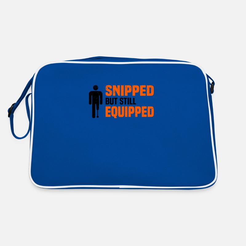 Amputiert Invalide Prothese Handicap Rollstuhl Retro Tasche