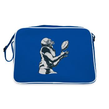Footballeur - Sac Retro - bleu/blanc - Dos