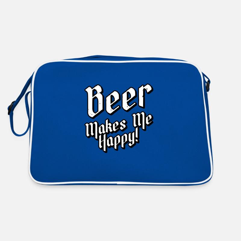 La bière me rend heureux Sac Retro