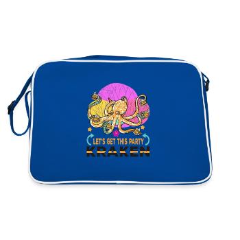 Poulpe Poulpe Tentacule de mer Poulpe Poulpe Poulpe Poulpe - Sac Retro - bleu/blanc - Dos
