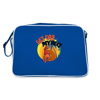 Poulpe Poulpe Tentacule de mer Poulpe Poulpe Poulpe Poulpe - Sac Retro - bleu/blanc - Dos