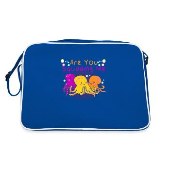 Poulpe Poulpe Tentacule de mer Poulpe Poulpe Poulpe Poulpe - Sac Retro - bleu/blanc - Dos