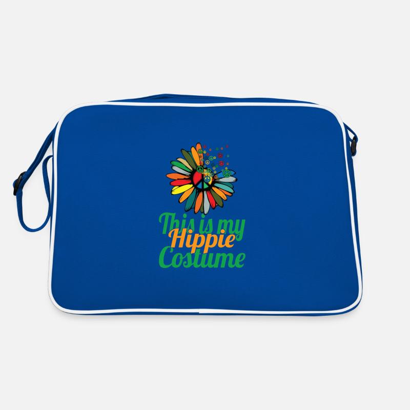 Hippie Peace Zeichen Frieden Blumen Blumenkind Retro Tasche