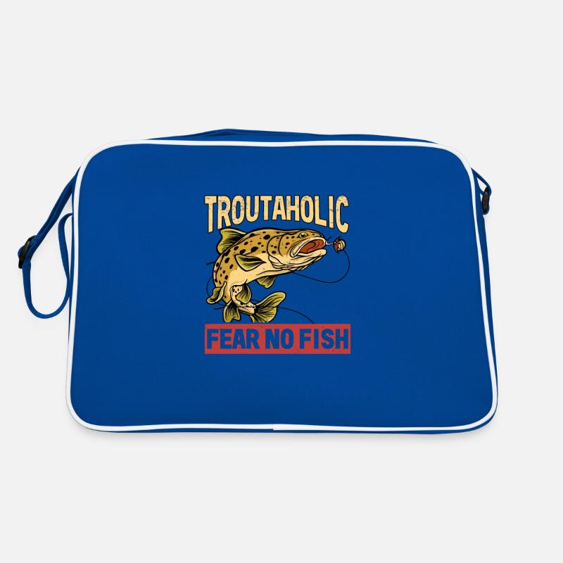 Pêche, Truite, Saumon, Pêcheur, Pêcheur, Perche Sac Retro