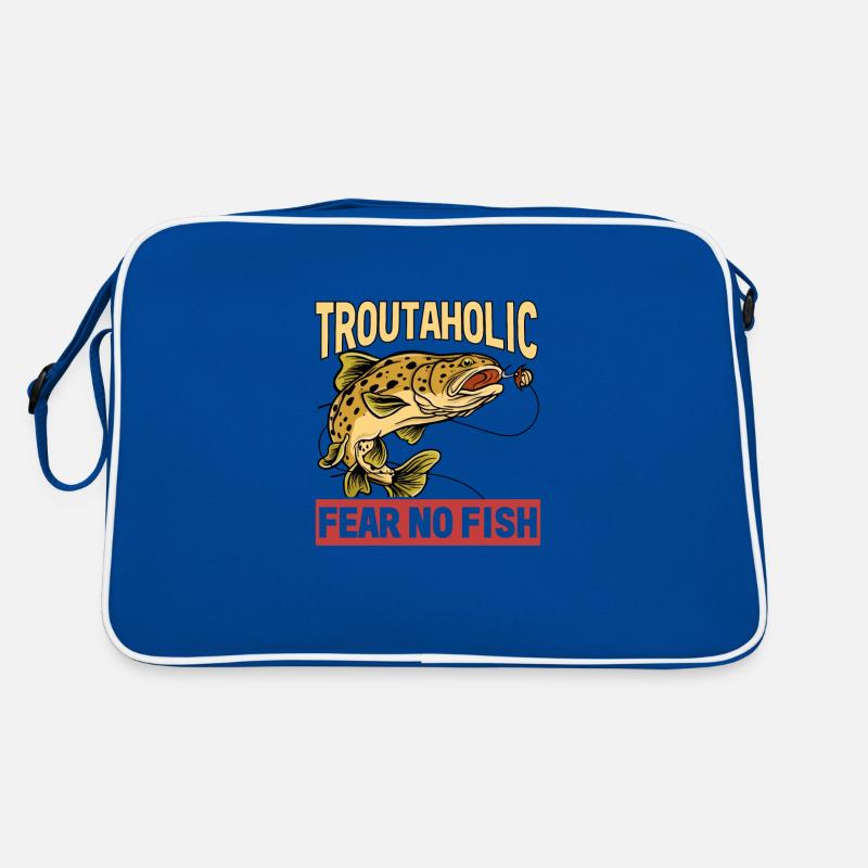 Pêche, Truite, Saumon, Pêcheur, Pêcheur, Perche Sac Retro