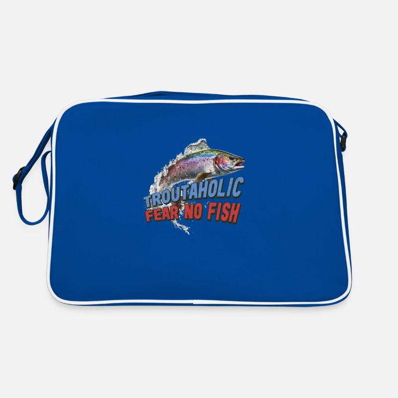Pêche, Truite, Saumon, Pêcheur, Pêcheur, Perche Sac Retro