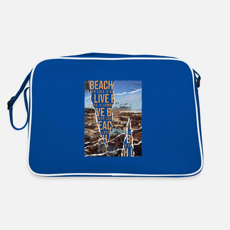 Sarkastisches Sommer Design Müll am Strand Retro Tasche